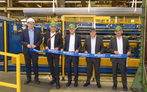 Benteler eröffnet Ziehlinie im Stahlrohrwerk Paderborn