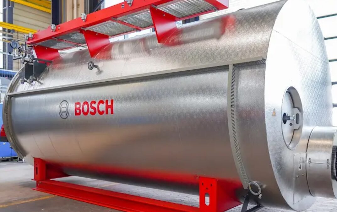 Hybrid-Dampfkessel von Bosch nutzt Grünstrom
