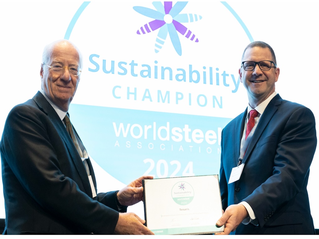 Tenaris has been recognized as a worldsteel Sustainability Champion for the seventh consecutive year